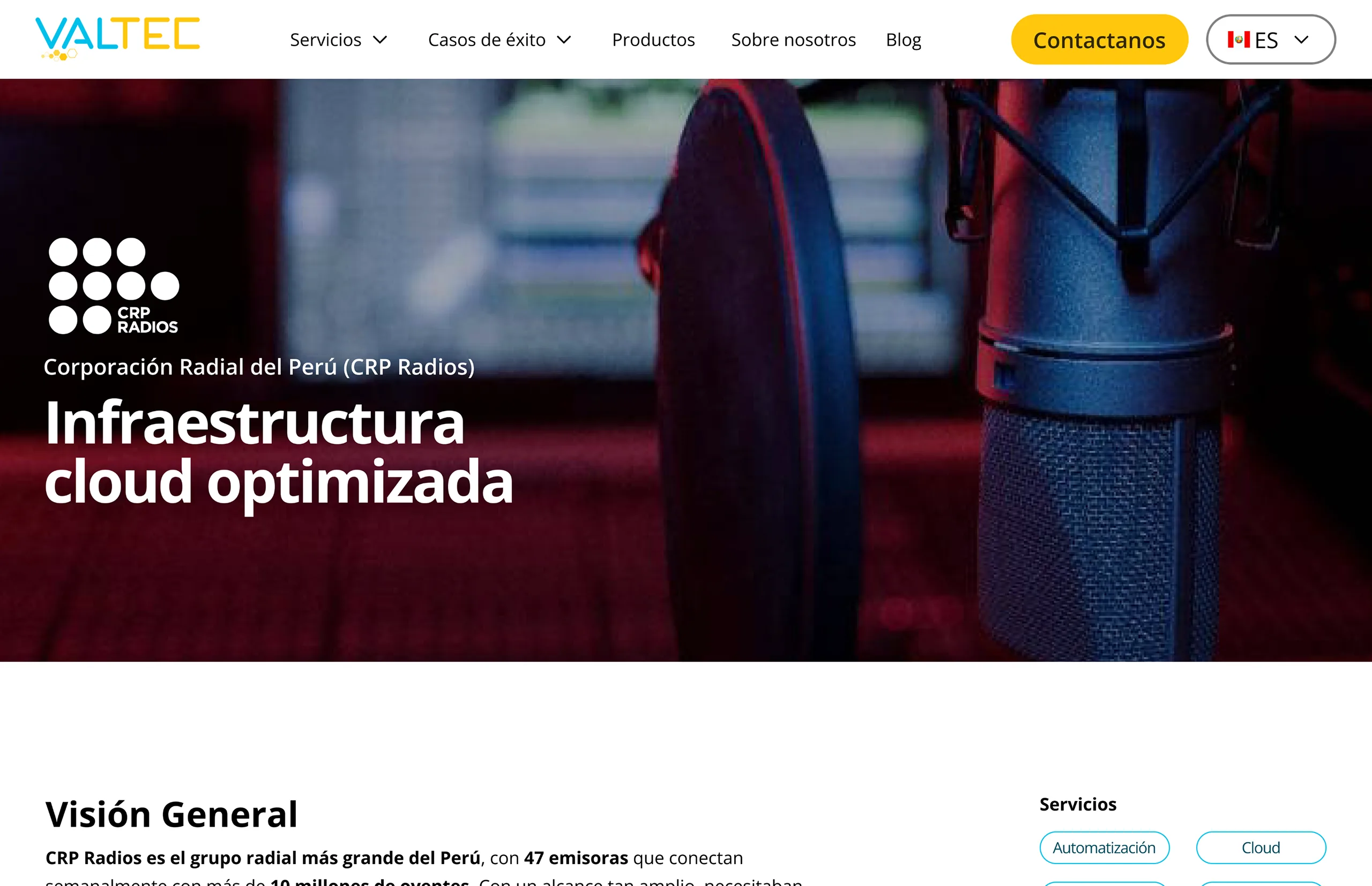 Rediseño web corporativo — Casos de éxito