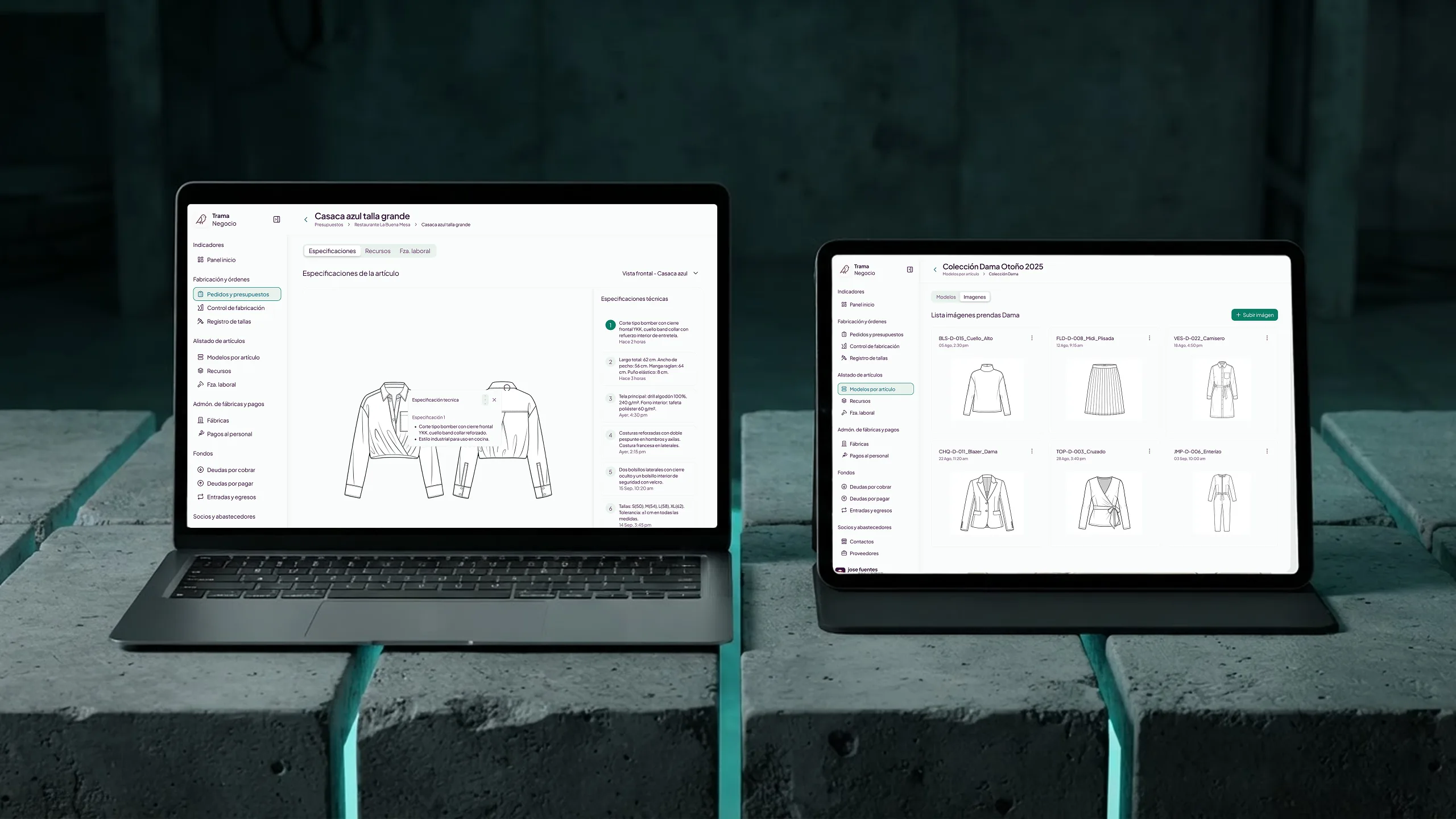 ERP textil en la nube